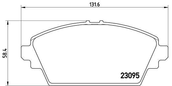 A.B.S. P 56 044 BREMBO Bremsbelagsatz, Scheibenbremse